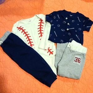 Boys 24 mo bundle sports baseball